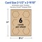 Avery Printable Hexagon Business Cards, Sure Feed Technology, 2-1/2" x 2-9/10", Matte Kraft Brown Cardstock, Print-to-The-Edge, Laser/Inkjet Printable, 60 Total